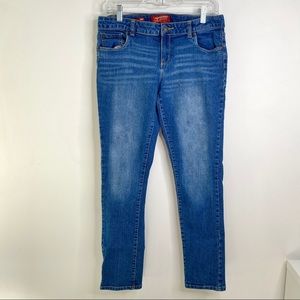 Youth Girls Arizona Skinny Jeans Kids Size 16 1/2 Plus Medium Wash Blue Denim